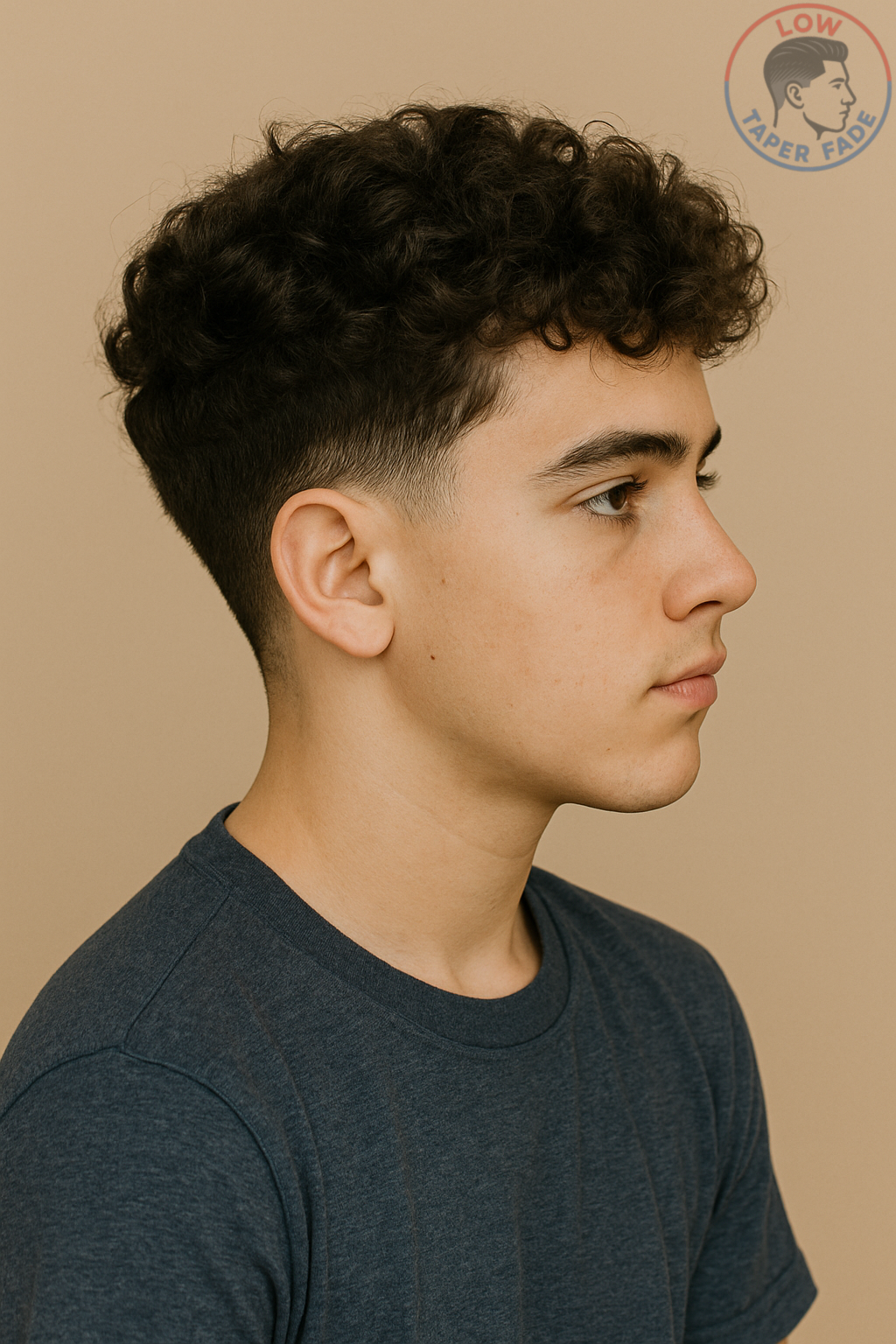 Curly Low Taper Fade