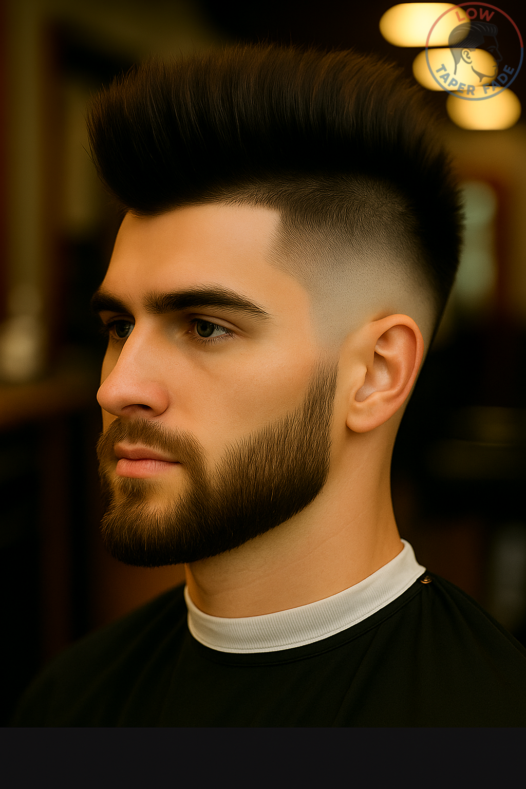 mohawk taper low fade haircut
