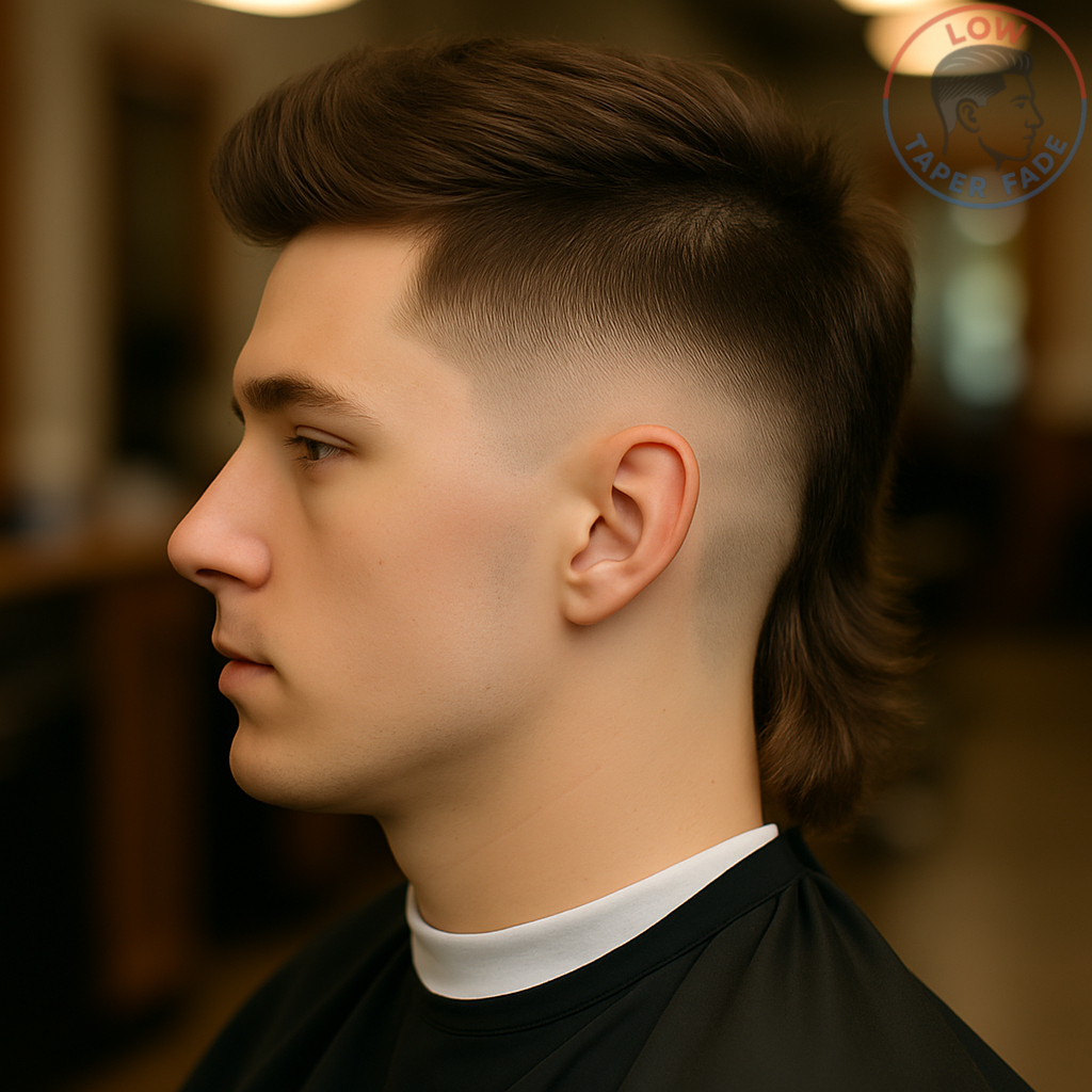 Low Taper Mullet Fade