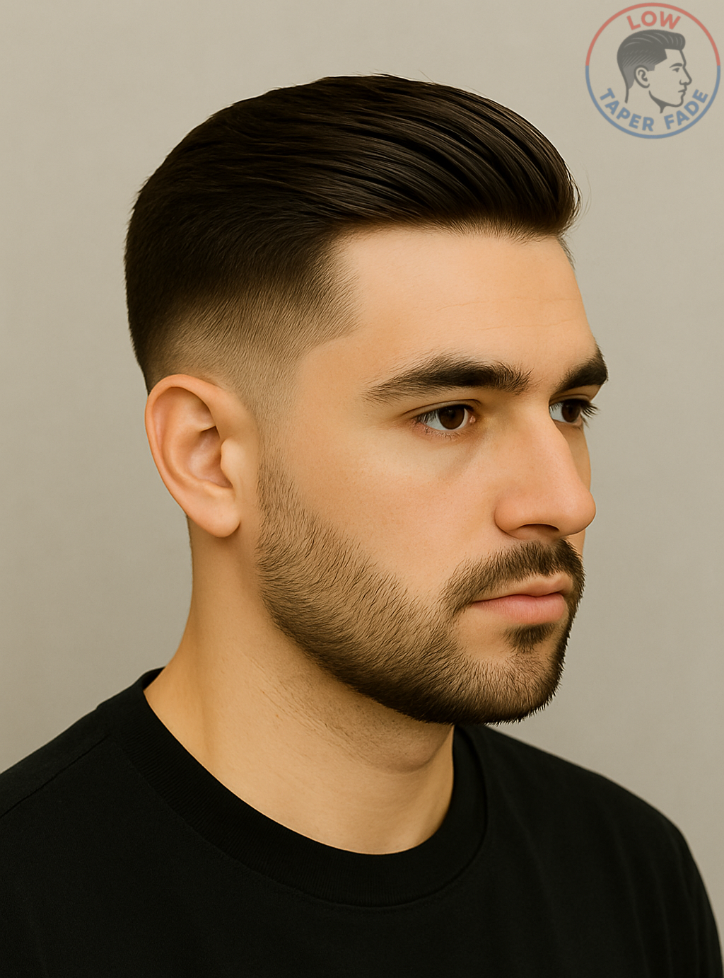 Low Taper Fade Comb Over Haircut