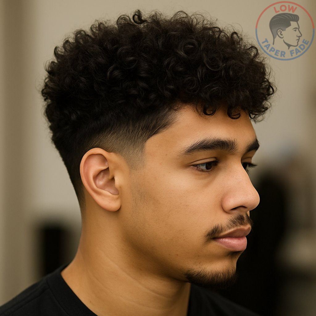 Low Taper Fade Curly