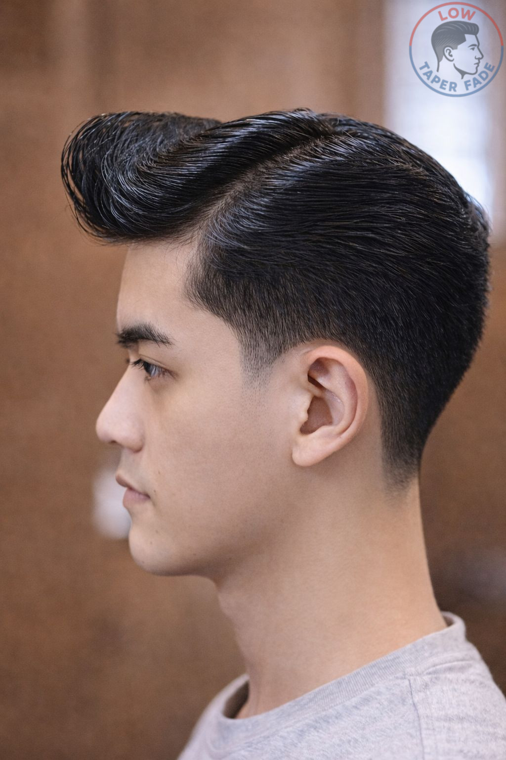 Low Taper Fade for Straight Hair Men