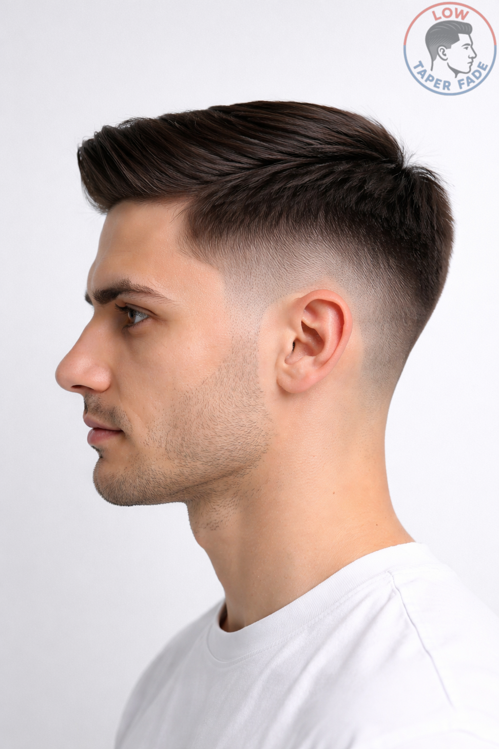 Straight Hair Low Taper Fade
