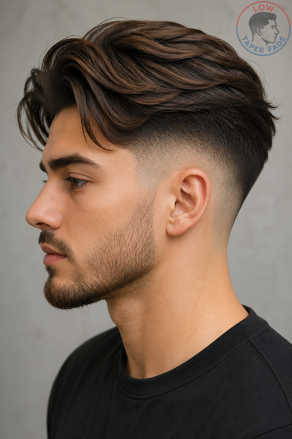 Low Fade Taper Long Hair