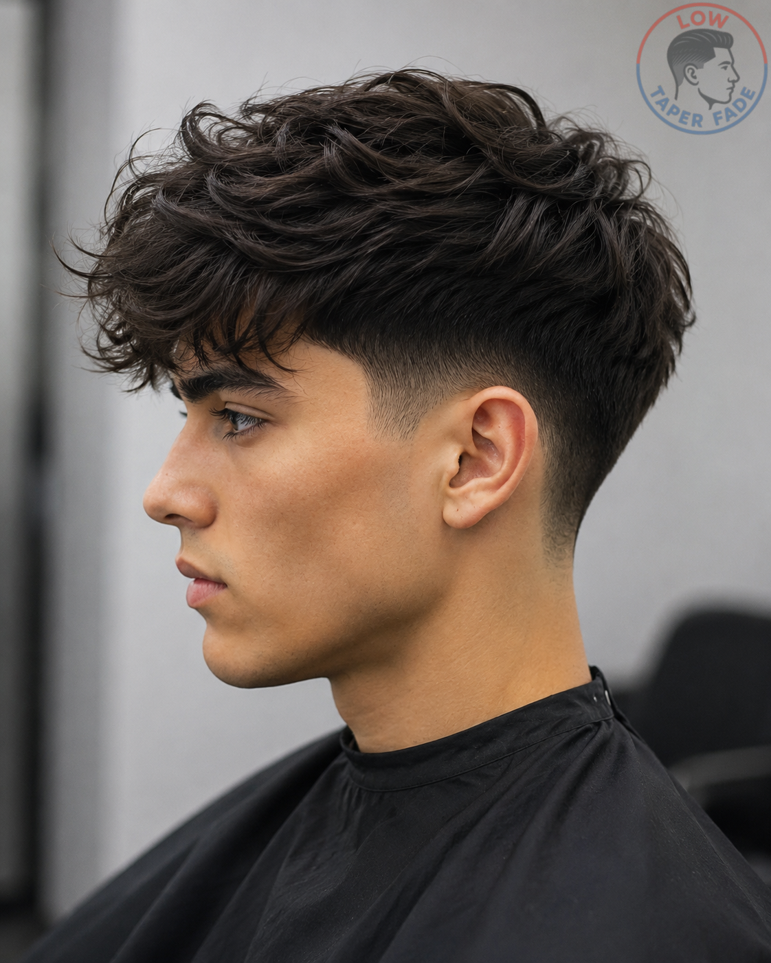 Low Taper Fade Long Top Haircut