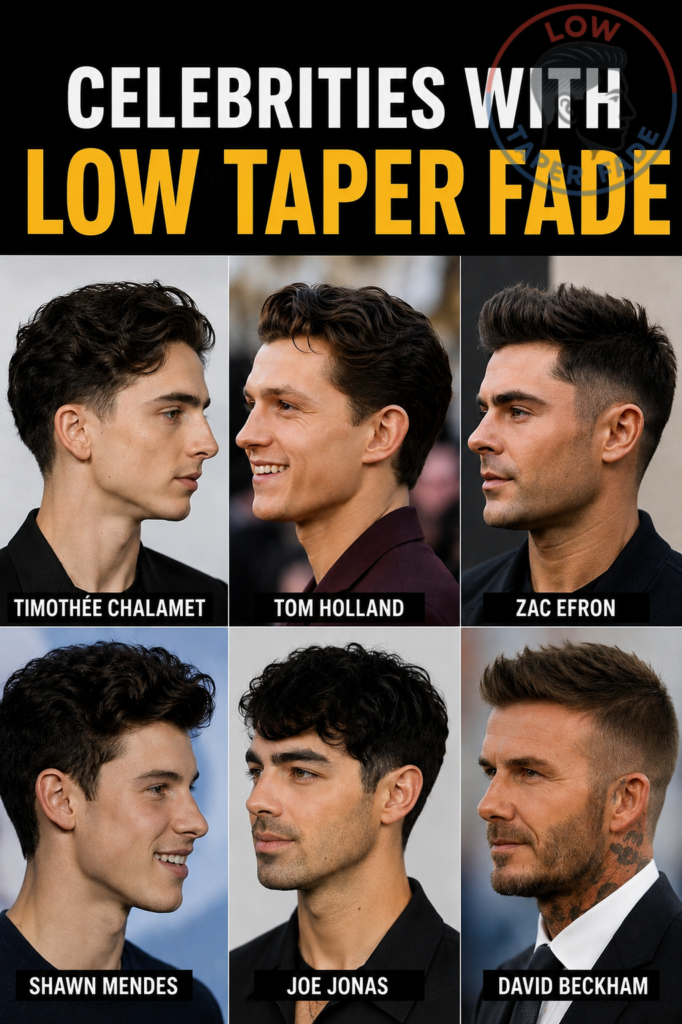 Celebrities with Low Taper Fade