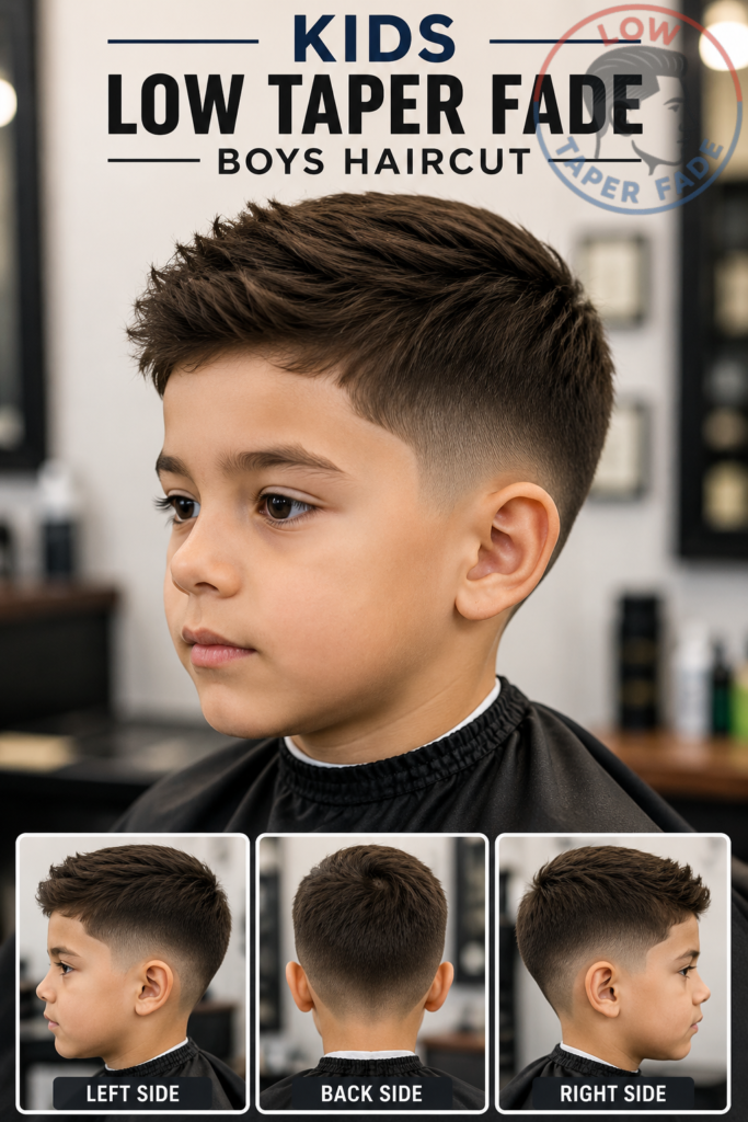 Kids Low Taper Fade Boys Haircut
