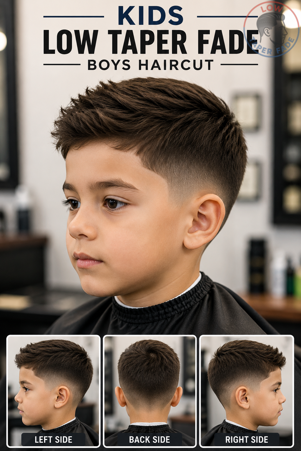 Kids Low Taper Fade Boys Haircut